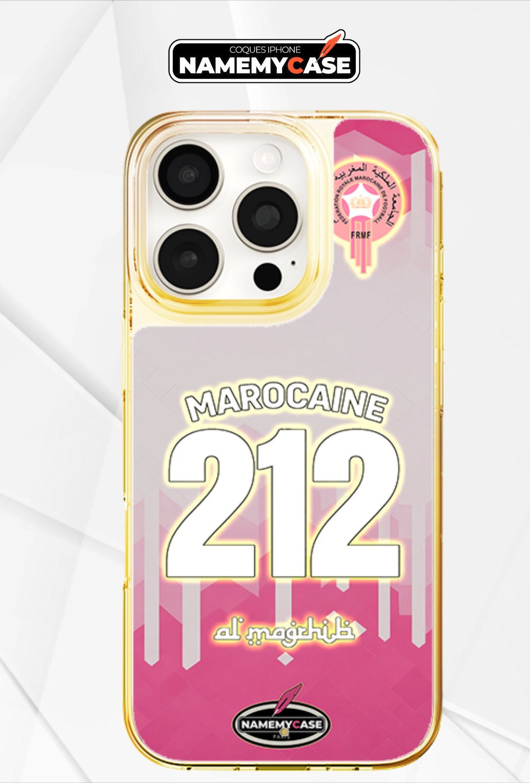 LED Light-Up iPhone Case- 212 Moroccan