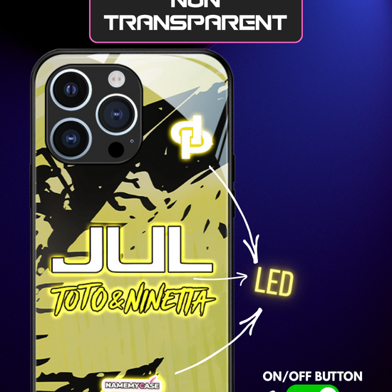 LED Light-Up iPhone Case- JUL Yellow