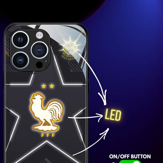 LED Light-Up iPhone Case - France Stadium World Cup Jerseys