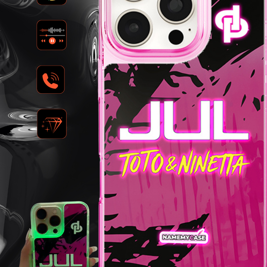 LED Light-Up iPhone Case- JUL Pink