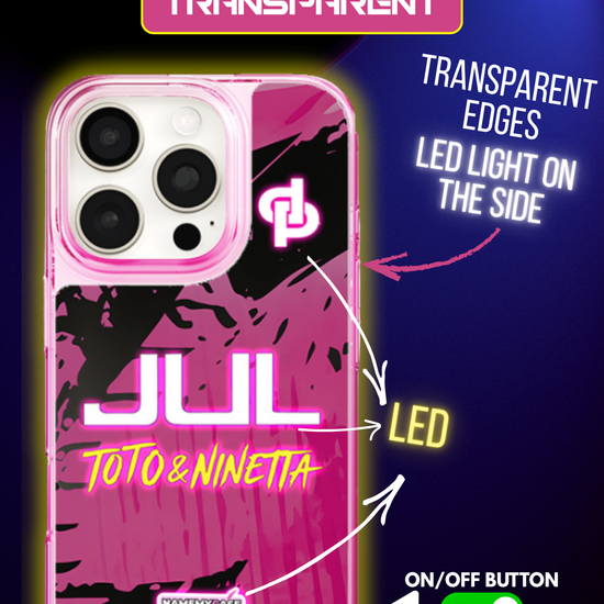 LED Light-Up iPhone Case- JUL Pink