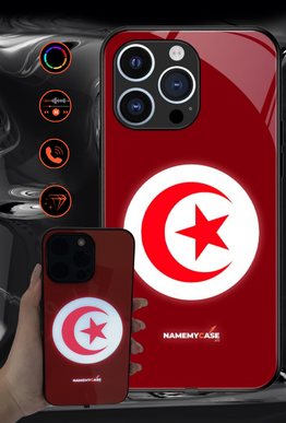 LED Light-Up iPhone Case - Tunisia Flag