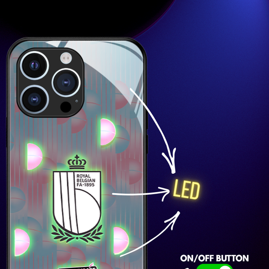LED Light-Up iPhone Case - World Cup Jersey Belgium