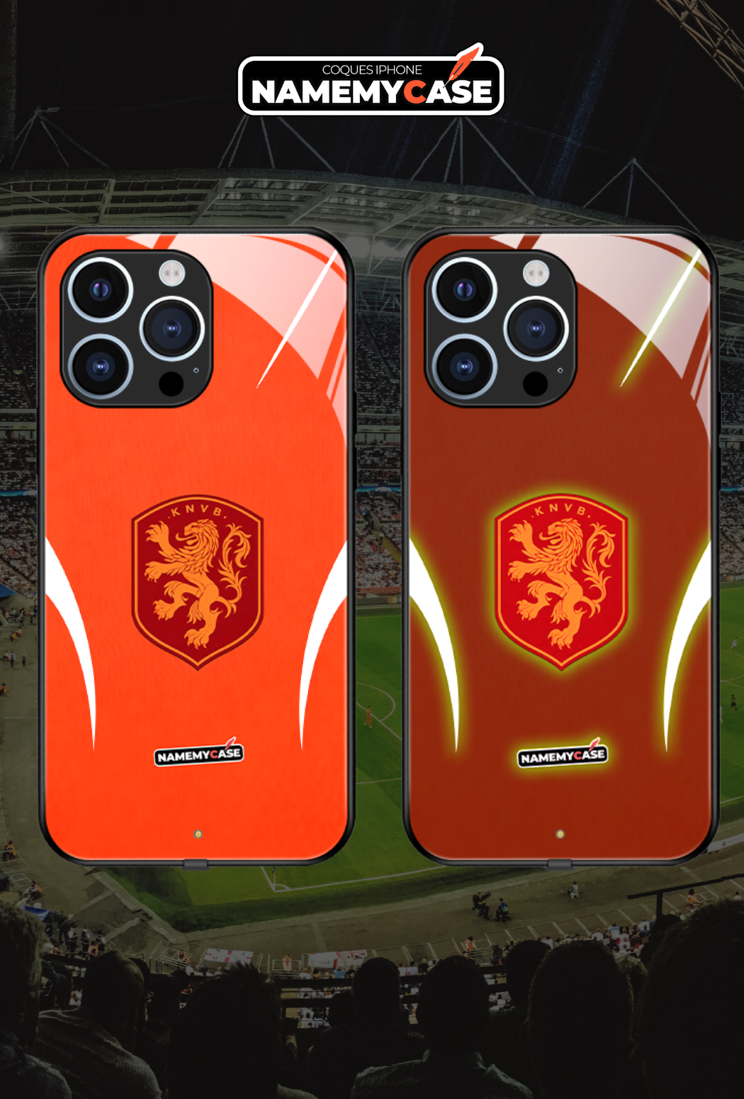 LED Light-Up iPhone Case - World Cup Jersey of the Netherlands