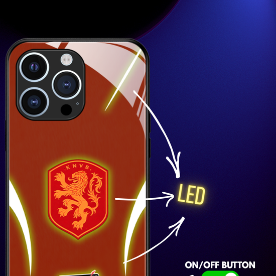 LED Light-Up iPhone Case - World Cup Jersey of the Netherlands