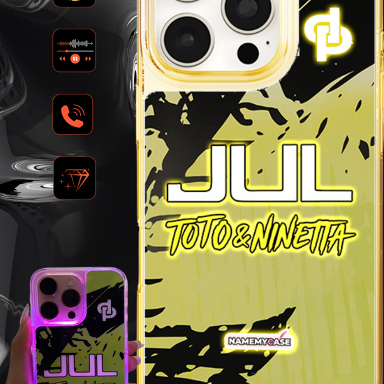 LED Light-Up iPhone Case- JUL Yellow