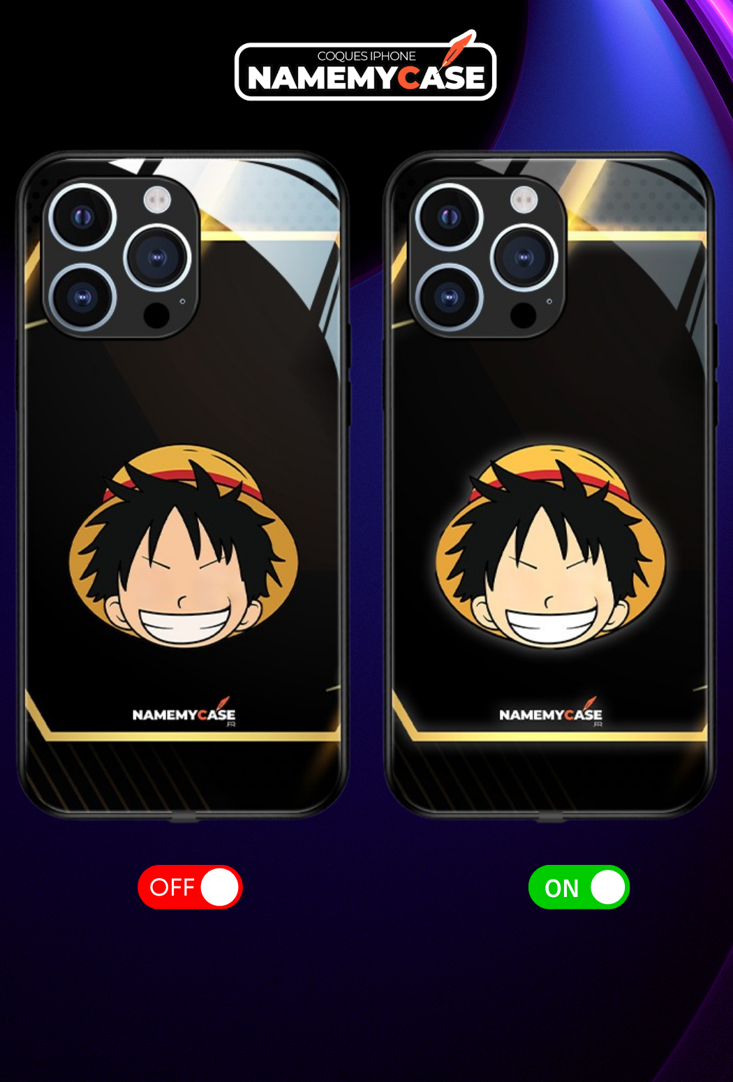 LED Light-Up iPhone Case - Luffy | One piece