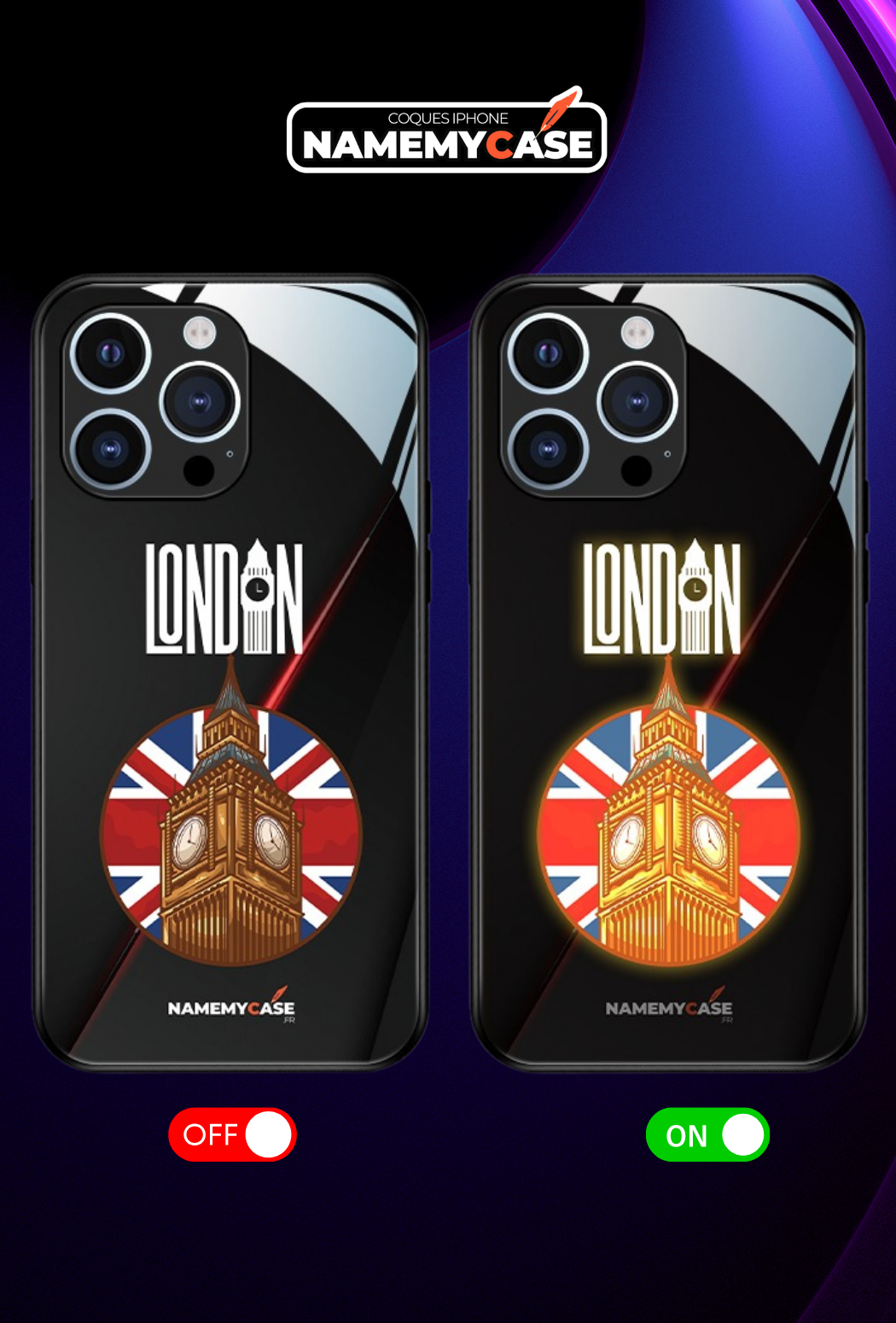 LED Light-Up iPhone Case - London
