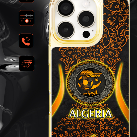 LED Light-Up iPhone Case- Algeria Orange