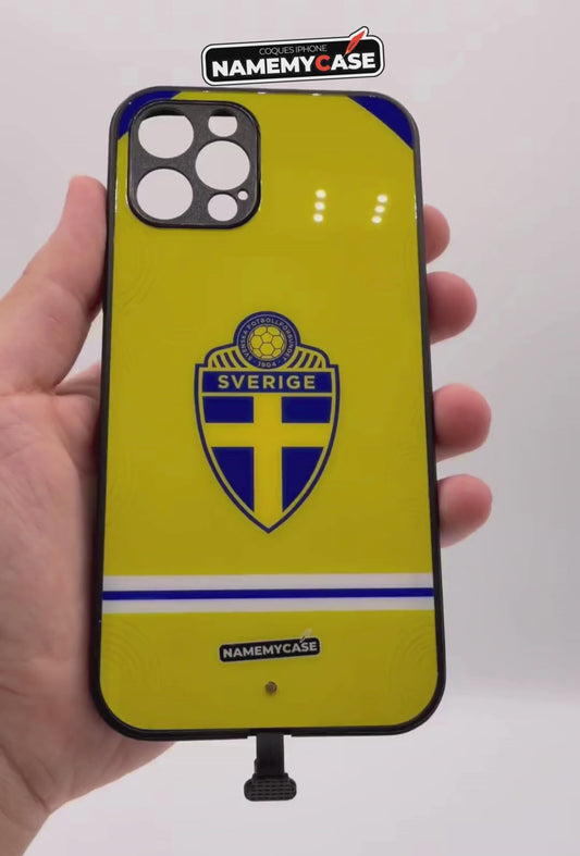 LED Light-Up iPhone Case - Sweden World Cup Jerseys